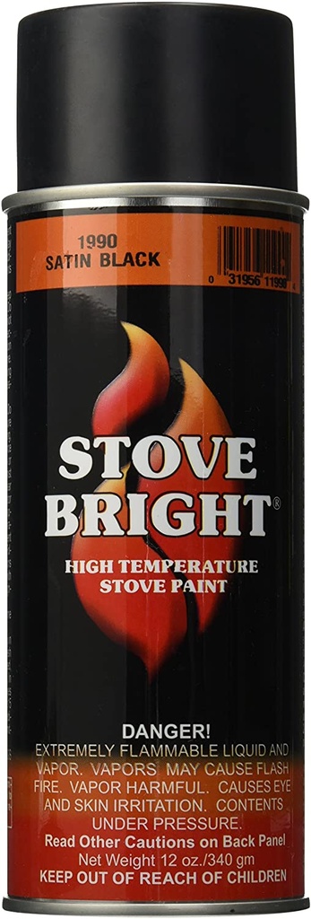 Bombe peinture noir haute température